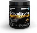 ColonBroom Premium Powder Supplement (Strawberry) - Colon Broom Psyllium Husk Fiber Powder Drink - Χωρίς γλουτένη, Καθαρίστε το Colon για την Ανακούφιση και την Υγεία των Ούρων, 50 Υπηρεσίες
