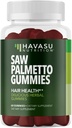 Saw Palmetto για άνδρες Gummies - DHT Blocker συμπλήρωμα για την υγεία των μαλλιών και το αρσενικό μοτίβο Balding - 60 Count - Υποστηρίζει Scalp και Prostate Wellness - Βατόμουρο Γεύση - Vegan, μη-GMO, 1 μήνα προσφοράς