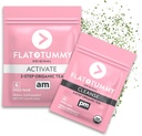 Flat Tummy Tea – 2-step, 4 Week Program – Detox Tea to Boost Energy & Reduce Bloating* - All Natural Detox Cleanse w/ Green Tea, Lemon Balm, Dandelion, Fennel, & More - Digestion support