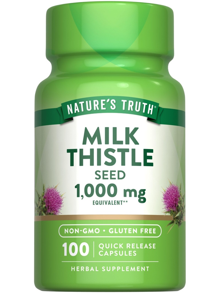 Nature's Truth Milk Thistle Seed Extract | Herbal Supplement | 100 Capsules | Non-GMO & Gluten Free