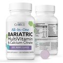 Bariatric Choice All-in-One Chewable Bariatric MultiVitamin με κιτρικό σίδηρο & ασβέστιο, Very Berry (120ct)