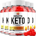 (5 Pack) Ignite Keto ACV Gummies - Σύνθετη Φόρμουλα Ignite Keto Plus ACV Gummies Apple Cider Vinegar Ingnite ACV Συμπλήρωμα διατροφής Άνδρες (300 Gummies)