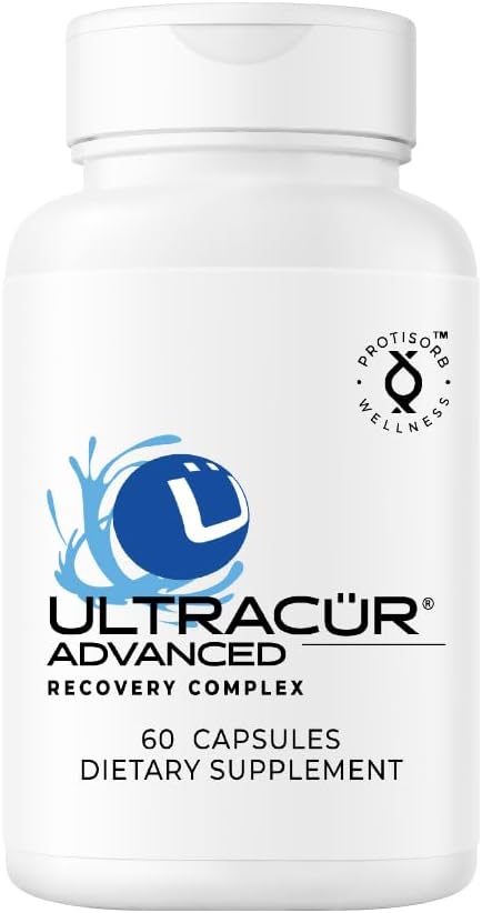 UltraCur Advanced Joint Supplement Υποστήριξης με Υψηλή Απορρόφηση Κουρκουμίνη - Extra Strength Protisorb Liquid Protein Scaffold - Υποστηρίζει Κινητικότητα & Ευελιξία με Devils Claw & Boswellia - 60 Κάψουλες