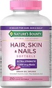 Nature's Bounty Hair Skin and Nails 5000 mcg Βιοτίνη - 250 Επικαλυμμένα δισκία Επιπλέον δύναμη