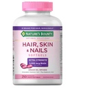 Nature's Bounty Hair Skin and Nails 5000 mcg Βιοτίνη - 250 Επικαλυμμένα δισκία Επιπλέον δύναμη