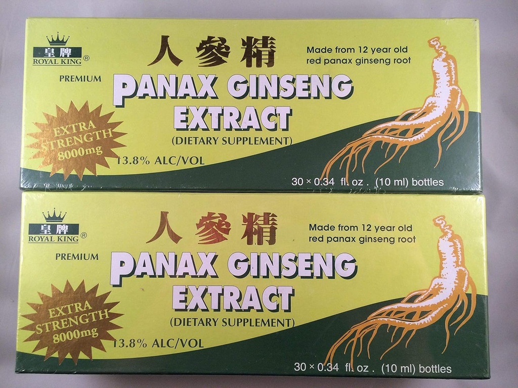 Royal King - Κόκκινο Panax Ginseng Extract 8000mg (30 φιαλίδια X 10ml)