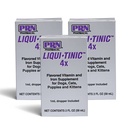 PRN Pharmacical Liqui-Tinic 4X - Σιδήρου & Βιταμινών στοματικό συμπλήρωμα διατροφής για κατοικίδια- ήπαρ-Flavored συμπλήρωμα με σίδηρο & B-Complex Βιταμίνες για την υποστήριξη της ευεξίας - 2 fl oz (3 Pack)