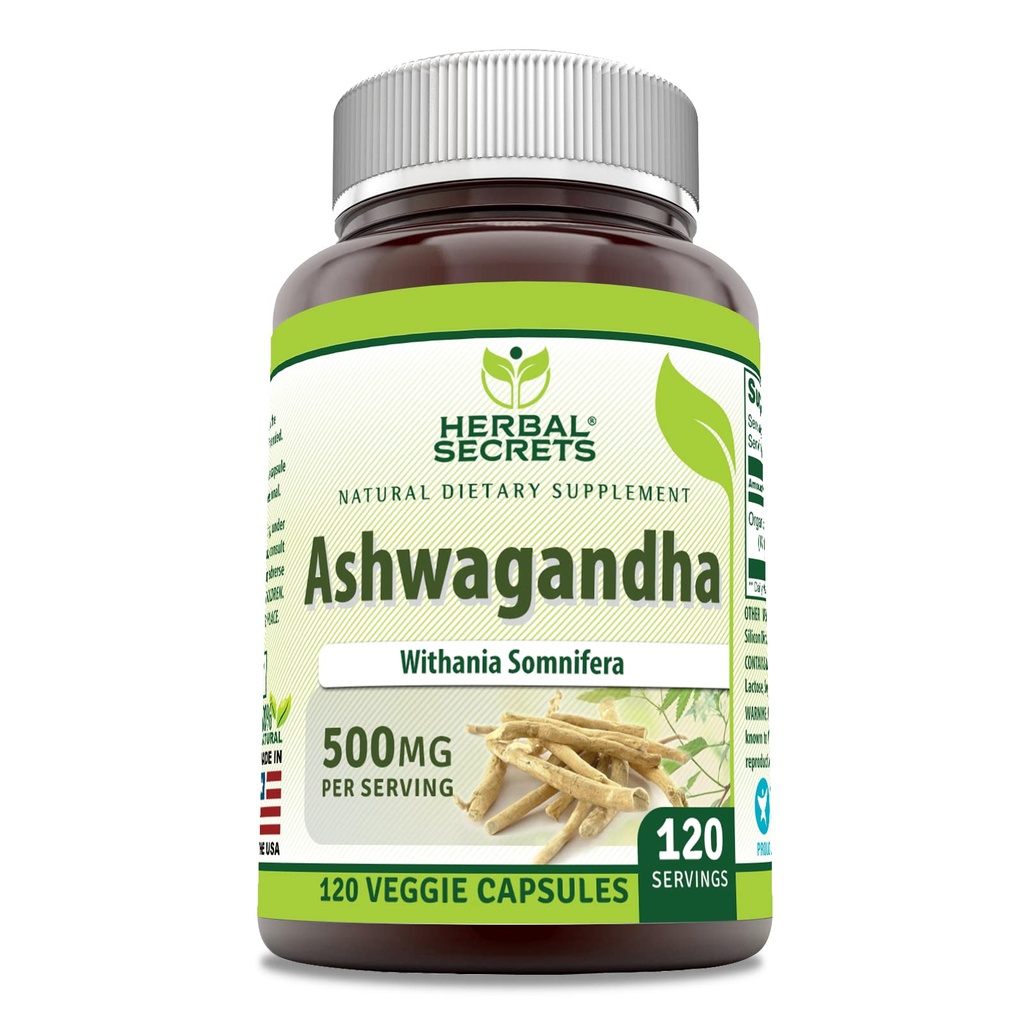 Βοτανικά μυστικά Ashwagandha συμπλήρωμα εκχύλισμα 