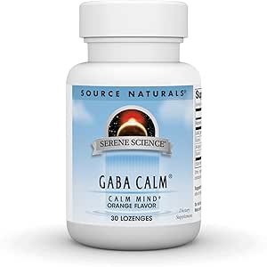 Πηγή Naturals Serene Science GABA, 125 mg, Πορτοκαλί Γεύση * - 30 Lozenges