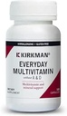 Kirkman - Everyday Multivitamin Without Vitamins A & D - 180 Κάψουλες - Comprehensive Multivitamin - Mineral Support - Hypoallergenic