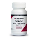 Kirkman - Everyday Multivitamin Without Vitamins A & D - 180 Κάψουλες - Comprehensive Multivitamin - Mineral Support - Hypoallergenic