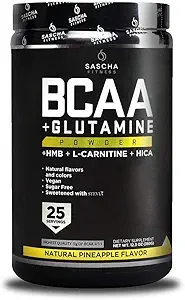 SASCHA FITNESS BCAA 4:1:1 + Γλουταμίνη,HMB,L-καρνιτίνη, HICA 