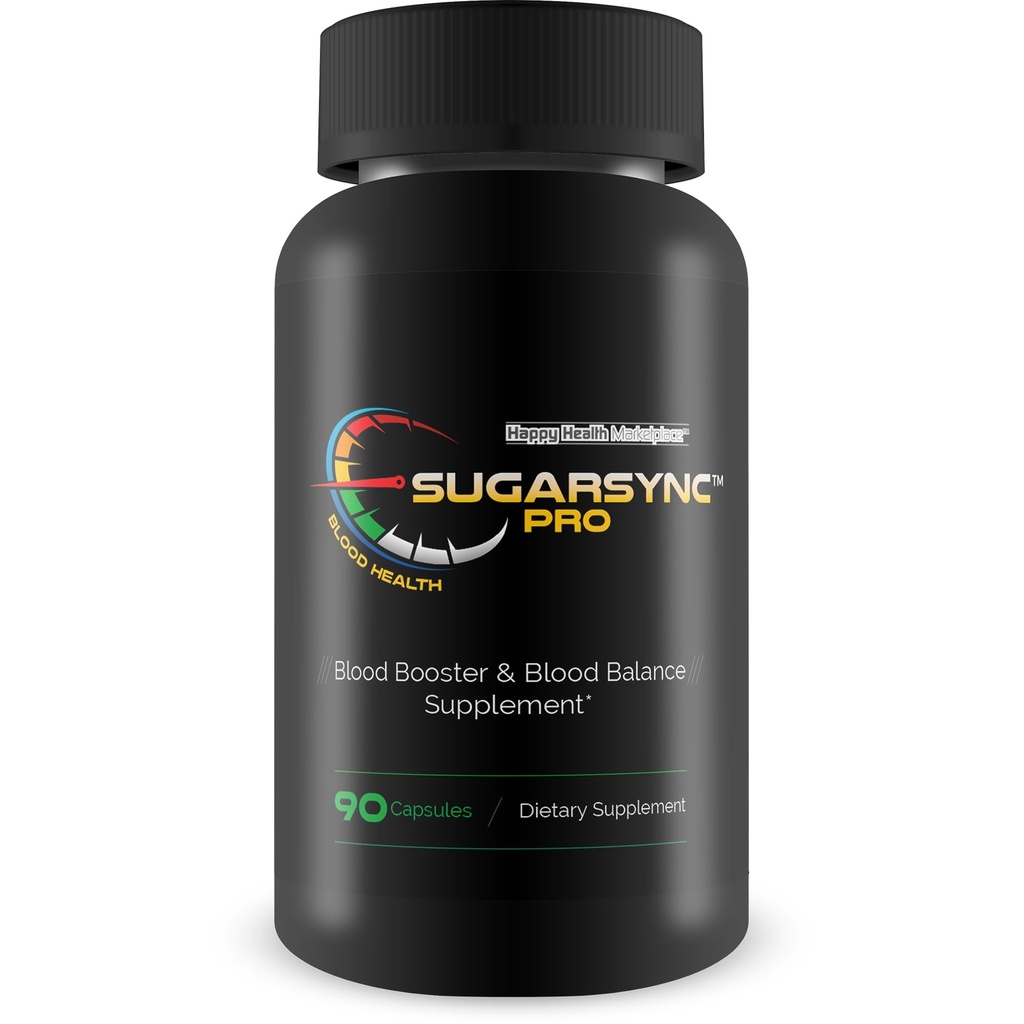 Sugar Sync Pro Blood Heath - Το καλύτερο συμπλήρωμα υποστήριξης για την υγεία της ζάχαρης - Υποστήριξη για την υγεία του αίματος και την ισορροπία με αυτό το συμπλήρωμα ενισχυτή αίματος ισορροπία αίματος - Υγιής ισορροπία ζάχαρης - κάψουλες αίματος