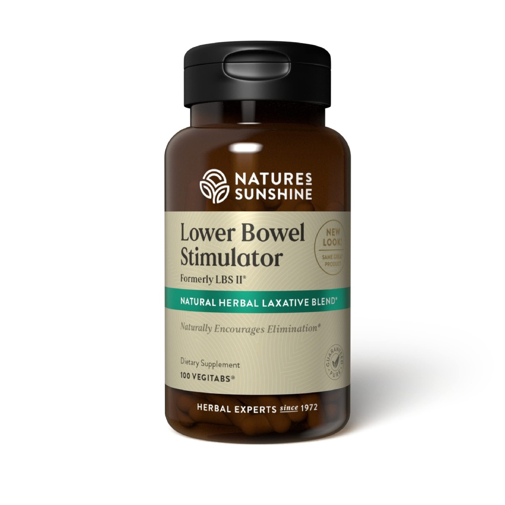 Nature's Sunshine Lower Bowel Simulator - Βοηθά στην ανακούφιση της δυσκοιλιότητας - Καθαρίστε & Αποτοξινώστε το σώμα σας με φυσικά βότανα συστατικά - 25 εξυπηρετήσεις - 100 Vegitabs