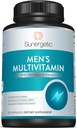 Συμπλήρωμα Υποστήριξης Ανδρών Sunergetic Premium – Ισχυρή Πολυβιταμίνη– Υποστηρίζει Ενέργεια, Σταμίνα, Διαχείριση Αντοχής & Στρες – με Ψευδάργυρο, Ashwagandha, Maca, L-Καρνιτίνη & Βιταμίνες – 120 Κάψουλες