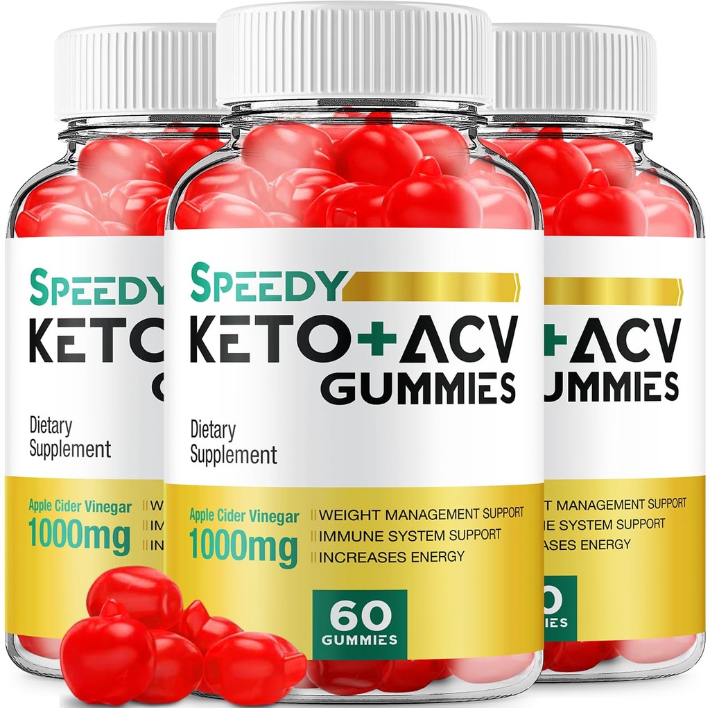 (3 Pack) Speedy Keto ACV Gummies - Advanced Formula Speedy Keto Plus ACV Gummies Apple Cider Vinegar Speedy ACV Συμπλήρωμα διατροφής Άνδρες (180 Gummies)
