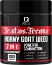 7 in-1 Ultra Test Support with Tribulus Terrestris Horny Goat Weed L-Arginine Maca Root Tongkat Ali Beet Root - Ενέργεια προπόνηση μυϊκή δύναμη Υποστήριξη 120 κάψουλες