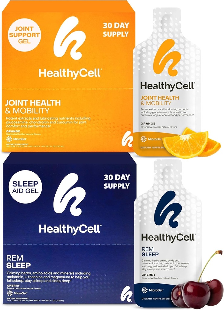 Healthycell REM Sleep Aid + κοινά συμπληρώματα υγείας και κινητικότητας για άνδρες και γυναίκες