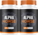 (2 Pack) Άλφα άλογο, Άλφα χάπια άλογο για τους άνδρες, Alpha κάψουλες άλογο, Alpha συμπλήρωμα άλογο, Άλφα βιταμίνη άλογο όλα τα φυσικά Premium Formula, Alpha Horse συμπλήρωμα υποστήριξης, 120 κάψουλες για 2 μήνες