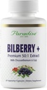 Παραδεισένια Βότανα Bilberry με Συμπληρώματα Goji & Chrysantemum, Super Poent, Ultra Pure, Non-GMO, Gluten Free, Vegan, 60 κάψουλες χορτοφάγων