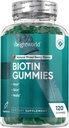ΒάροςWorld Biotin Gummies για τα μαλλιά, δέρμα & νύχια 5000mcg - 120 Count (60 Services) - Biotin συμπληρώματα για γυναίκες & άνδρες - Φυσικό μεικτό μούρο Γεύση Biotin Gummy - χορτοφάγους & τρίτο μέρος δοκιμαστεί