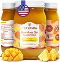 TrueSeaMoss Wildcrafted Irish Sea Moss Gel - Seamoss, Gut Health & Antioxidant Supports - Made in USA (Mango/Pineapple, Pack of 1)