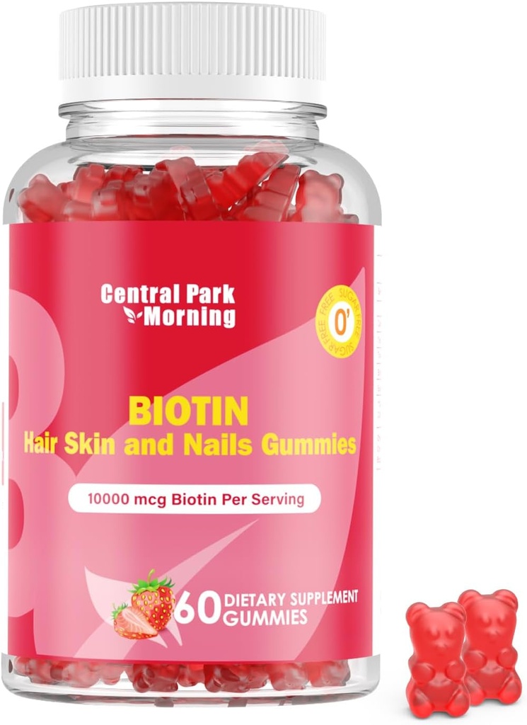 Βιοτίνη Gummies για μαλλιά, δέρμα και νύχια