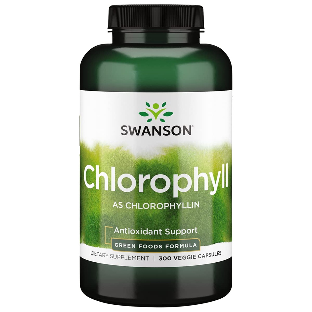 Swanson Veg Chlorophyl 60MG 300 Veg CAPS