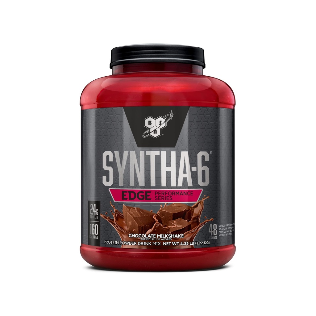 BSN SYNTHA-6 EDGE Protein Powder, με υδρολυμένο Whey, Micellar καζεΐνη, Πρωτεΐνη γάλακτος Isolate, χαμηλή ζάχαρη, 24g πρωτεΐνη, σοκολάτα Milkshake, 48 μερίδες