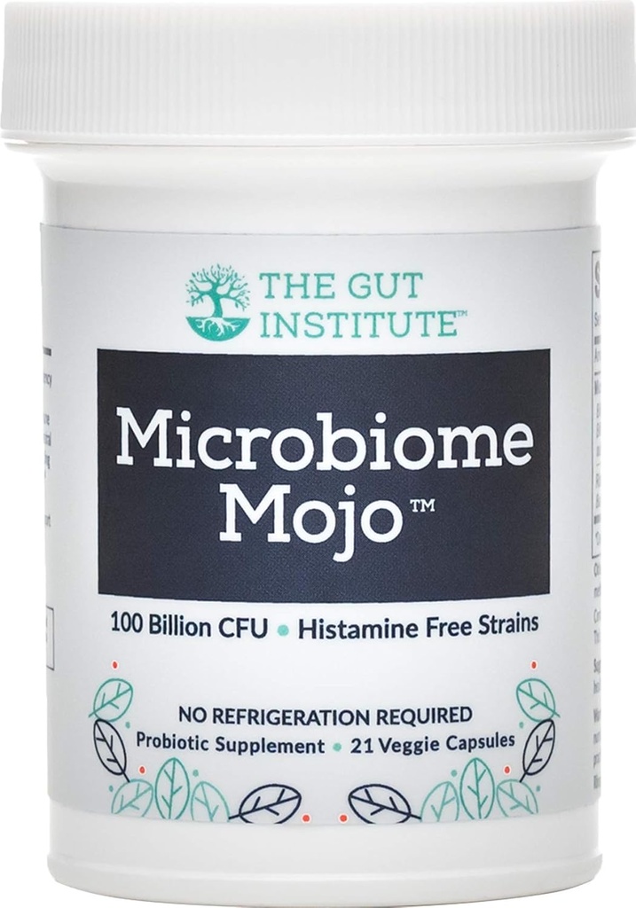 Microbiome Mojo 2-in-1 Probiotics υψηλής ισχύος - 100 δισεκατομμύρια CFUs Plus 500 εκατομμύρια βιώσιμα προβιοτικά με βάση το έδαφος ανά κάψουλα - 21 Count - Δεν χρειάζεται ψύξη - Κατασκευάζεται στις ΗΠΑ