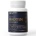 Puregen Labs Biotin 10.000 MCG υποστηρίζει υγιή μαλλιά, δέρμα & νύχια - Υποστήριξη ομορφιάς υψηλής ισχύος - μη ΓΤΟ, χωρίς γλουτένη 