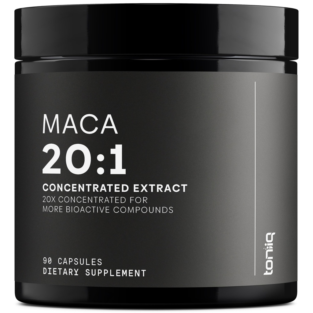 Maca Root - Ultra High Potency 20:1 Extract - Μαύρο, Κόκκινο και Κίτρινο Σύμπλεγμα Maca - Ενιαία Προέλευση, Wildcrafted & Εξαιρετικά συμπυκνωμένο - Third-Party Lab Tested - 90 Κάψουλες