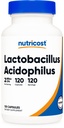 Nutricost Lactobacillus Acidophilus 2 Δισεκατομμύρια CFU ανά υπηρεσία (120 κάψουλες)