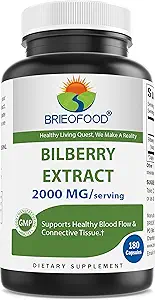 Brieofood Bilberry Extract 2000 mg ανά Σερβίρισμα 180 Καψάκια