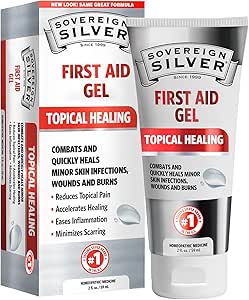 Sovereign Silver First Aid Gel - Argentum Metallicalum Gel Wound Care Support, Topic Skin Care for Minor Skin Irritations with Convenient Pump - 2 fl oz (59 mL)
