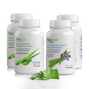 Συσκευασία καψακίων AloeCure Organic Aloe Vera - 4 κομμάτια - 2 x VeraFlex, 2 x κάψουλες Aloe Vera