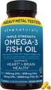 Viva Naturals Omega-3 Fish Oil, Triple Strength, 2500 mg, 60 Softgels – Re-Esterified Omega 3 Λιπαρά Οξέα Συμπεριλαμβανομένων EPA, DHA, DPA - Pascatarian-Friendly