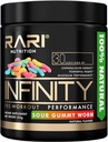 ΕΥΘΥΝΗ - 100% Φυσική Preworkout σκόνη για την ενέργεια, Focus, και την απόδοση - Άνδρες και γυναίκες - Vegan και Keto Φιλικό - Δεν Creatine - 30 εξυπηρετούν (Sour Gummy Worm)