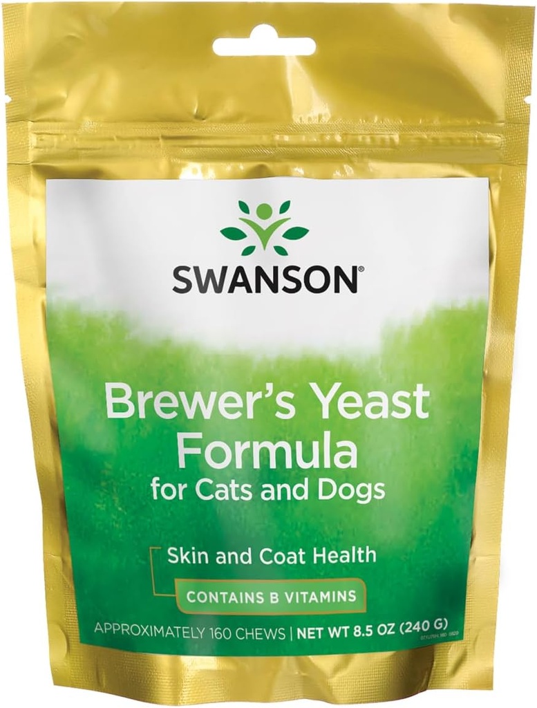 Σουάνσον Brewer's Yeast Formula for Cats and Dogs 160 μάσημα