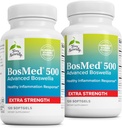 Terry Φυσικά BosMed 500 Extra Strength - Boswellia Serrata Extract Supplement - Συμπλήρωμα για υγιή υποστήριξη πνεύμονα - Herbal συμπλήρωμα Formula με υψηλά επίπεδα του AKBA - 120 Softgels (πακέτο του 2)