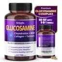 Sotalix Glucosamine 650mg – All-in-1 Κοινή Υποστήριξη με Chondroitin, MSM, Collagen, Turmeric, Vitamin D3 & Hyaluronic Acid – 150 Κάψουλες – Χωρίς Shellfish – Κατασκευασμένο στις ΗΠΑ