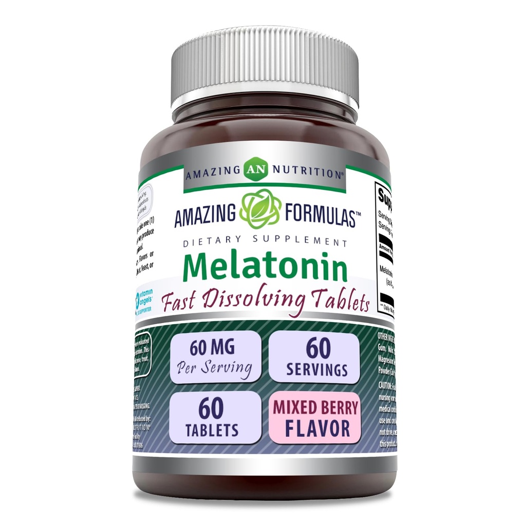 Amazing Formulas Melatonin Fast Dissolving Supplement 