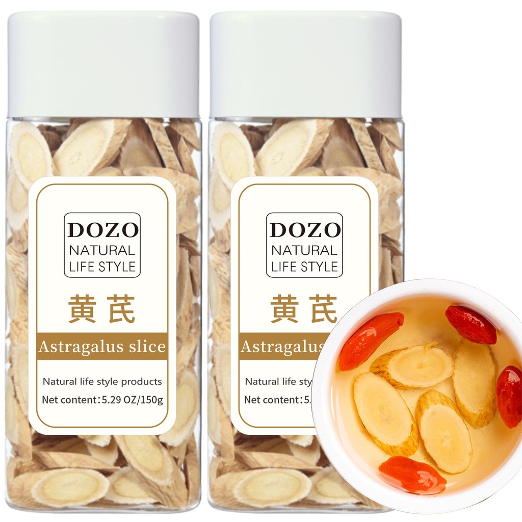 Dozo Astragalus Slice Radix Astragalus Root Huang qi Τσάι 黄芪 300g/10.5oz Premium Astragalus Root Tea Slices 黃芪