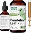 Forever Puppy Dandelion Leaf Drops for Dogs - Υγρό συμπλήρωμα για την υγεία των νεφρών για μεγάλα, μεσαία και μικρά σκυλιά - Kidney Cleanse Detox Drops w/Dandelion Φύλλα Βάμμα - 2 oz