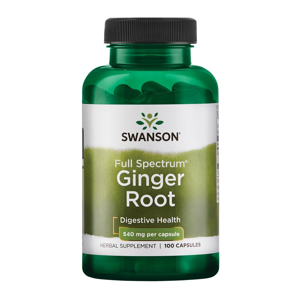 Swanson Premium Brand Ginger Root 540 Milligrams 100 Κάψουλες
