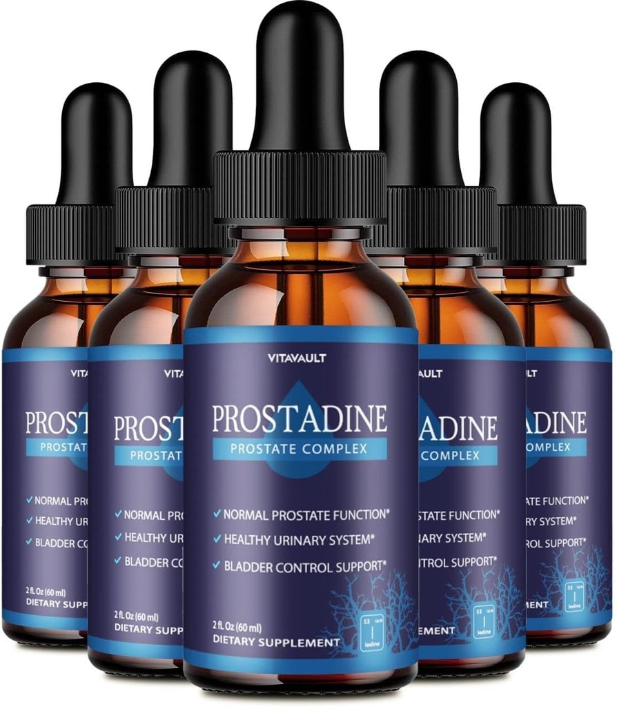 Prostadine, Ισχυρή Prostate Υποστήριξη Υγρές σταγόνες, Υψηλής βαθμολογίας Prostadine για τη συνολική ευεξία Prostate, Easy-to-Χρήση Dropper Form (5 Pack)