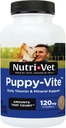 Nutri-Vet Puppy-Vite μασώμενα για κουτάβια, Formulated with Vitamins & Minerals to Support Balanced Diet, Great Source of Vitamin C, 60 Count