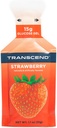 Transcend Foods Strawberry Energy Gel (1.1 oz, Pack of 24) – Fast-Acting Carb Gel, Strawberry Flavor, Caffeine Free, Gluten Free