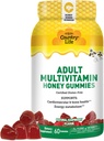 Χώρα Ζωή Ενηλίκων Multivitamin Gummies Μέλι – Οστό, καρδιά & ενέργεια Υποστήριξη – Μη ΓΤΟ, Πιστοποιημένα Χωρίς Γλουτένη, Χορτοφαγικά – Φυσικά ζαχαρωμένα – 60 Gummies