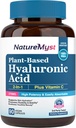 Hyaluronic Acid Supplement, με Βιταμίνη C, 250mg φυτικής βάσης HA, 90 Vegan Caps, για το δέρμα & τα μάτια, Collagen Production, Εύκολα απορροφήσιμα